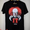 Pennywise Clown T Shirt IT The Clown Horror Movie Character
