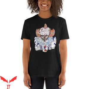 Pennywise Clown T Shirt One Line Drawing Scary Movie