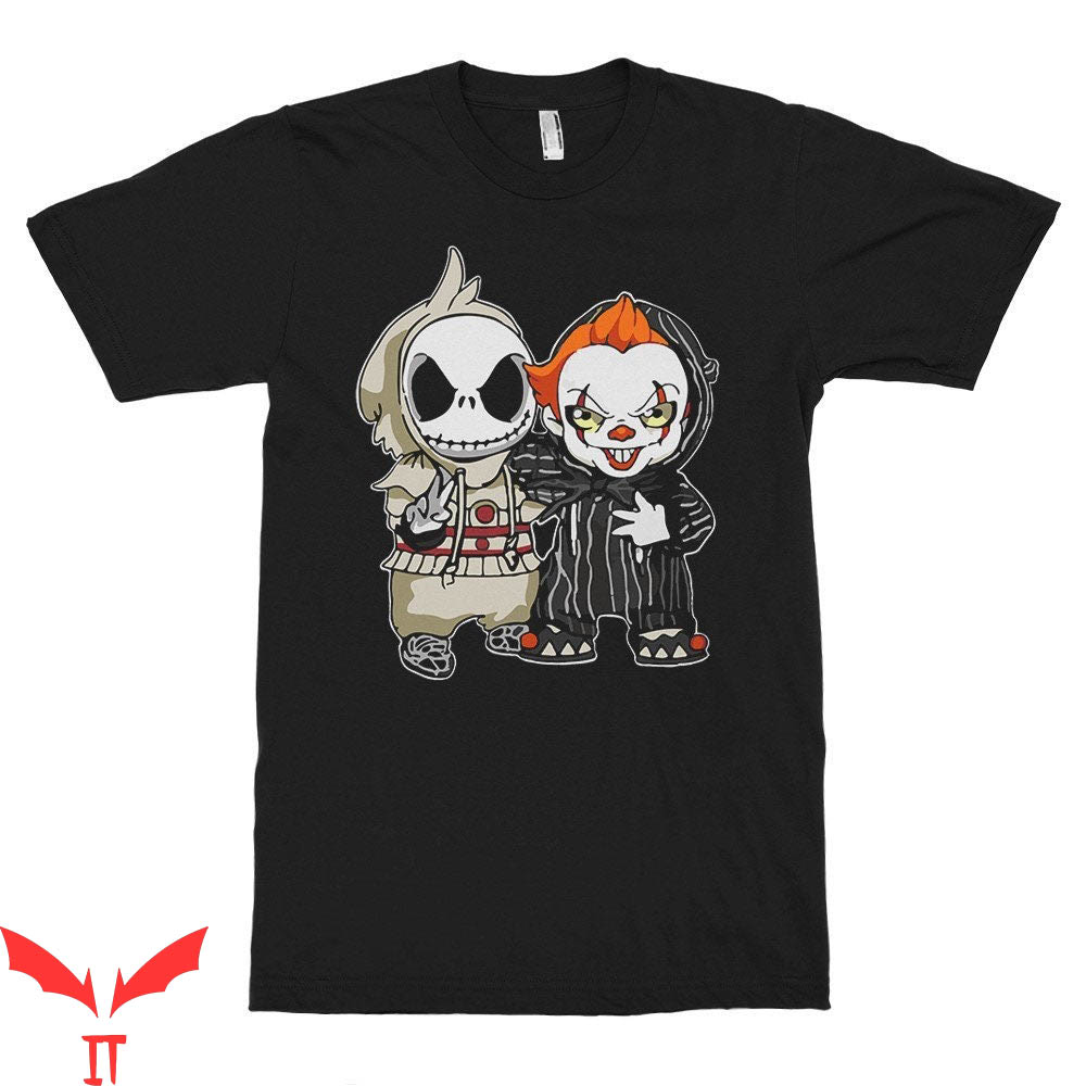 Pennywise Clown T Shirt Skellington Nightmare Before Christmas