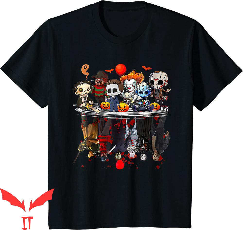 Pennywise Friends T-Shirt Anime Halloween Scary Horror Movie