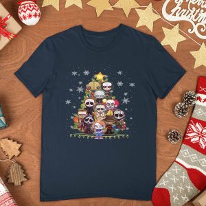 Pennywise Friends T-Shirt Christmas Horror Movie Characters