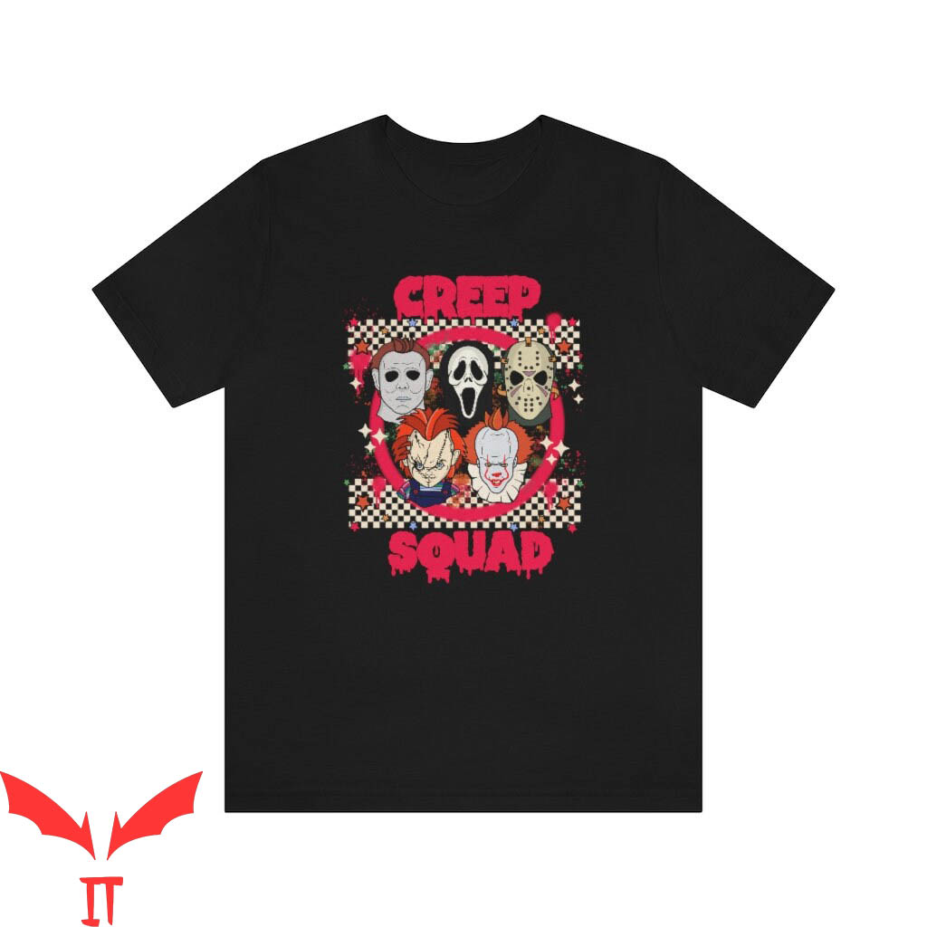 Pennywise Friends T-Shirt Creep Squad Horror Movie Shirt