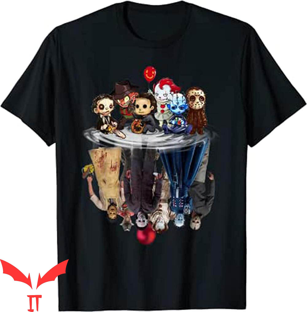 Pennywise Friends T-Shirt Cute Horror Movie Chibi Character