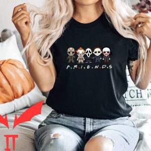 Pennywise Friends T-Shirt Fiends Cartoon Halloween Pennywise