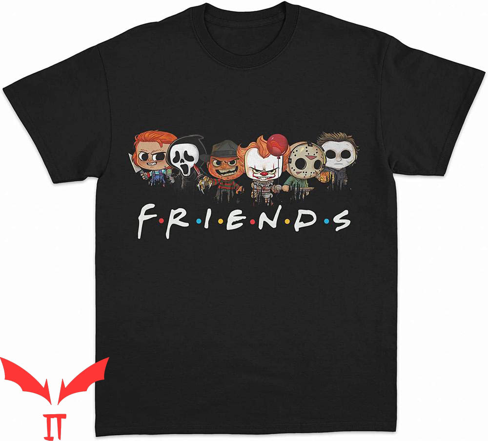 Pennywise Friends T-Shirt Funny Horror Tee IT The Movie