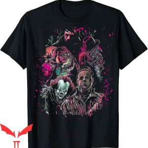 Pennywise Friends T-Shirt Gothic Scary Horror Movie Tee