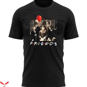 Pennywise Friends T-Shirt Halloween Movie Funny Party Tee