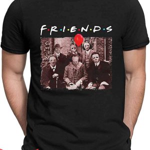Pennywise Friends T-Shirt Halloween Scary Graphic IT Movie