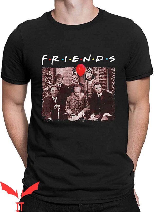 Pennywise Friends T-Shirt Halloween Scary Graphic IT Movie