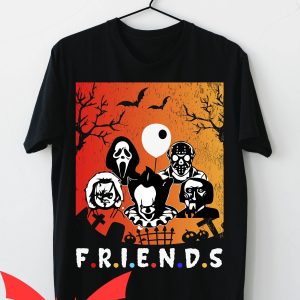 Pennywise Friends T-Shirt Happy Halloween Day IT The Movie
