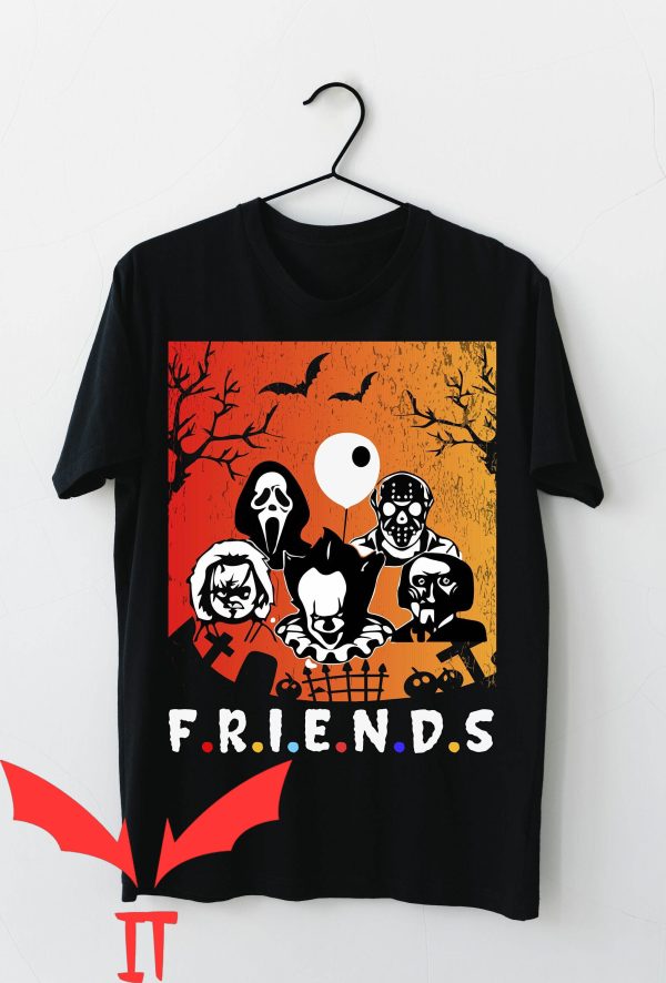 Pennywise Friends T-Shirt Happy Halloween Day IT The Movie