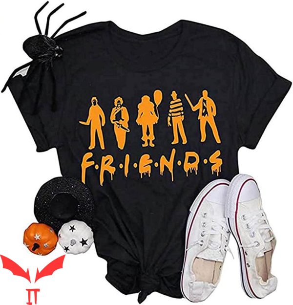 Pennywise Friends T-Shirt Horro Funny Halloween Silhouette