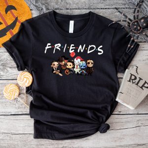 Pennywise Friends T-Shirt Horror Characters Happy Halloween