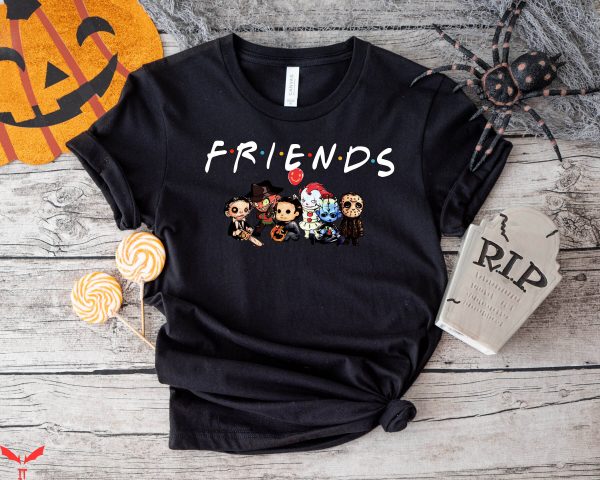 Pennywise Friends T-Shirt Horror Characters Happy Halloween