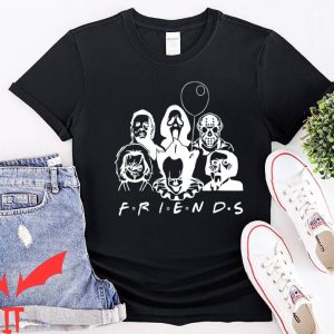 Pennywise Friends T-Shirt Horror Movie Characters In Knives