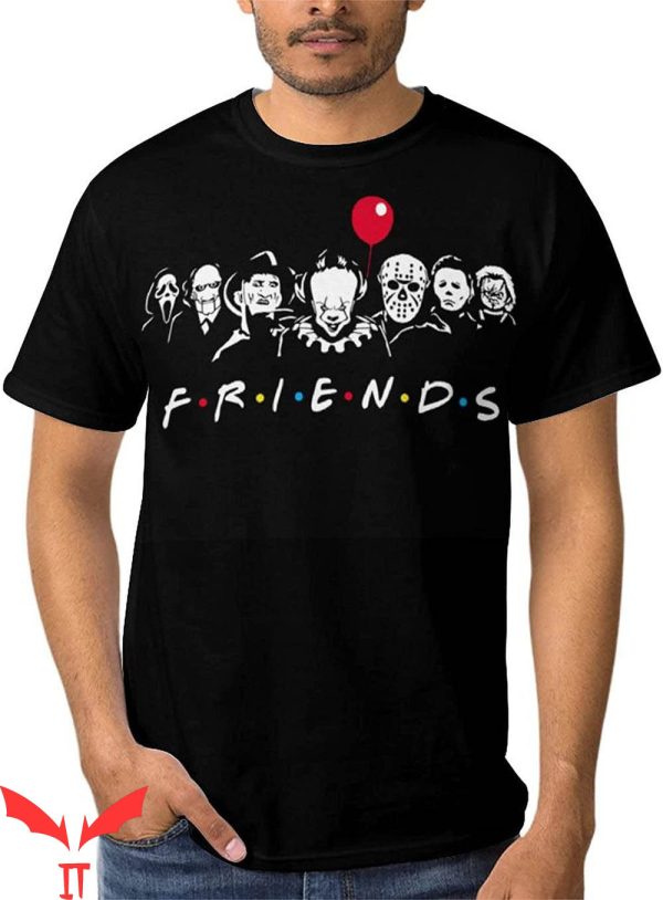 Pennywise Friends T-Shirt Horror Movie Halloween Novelty