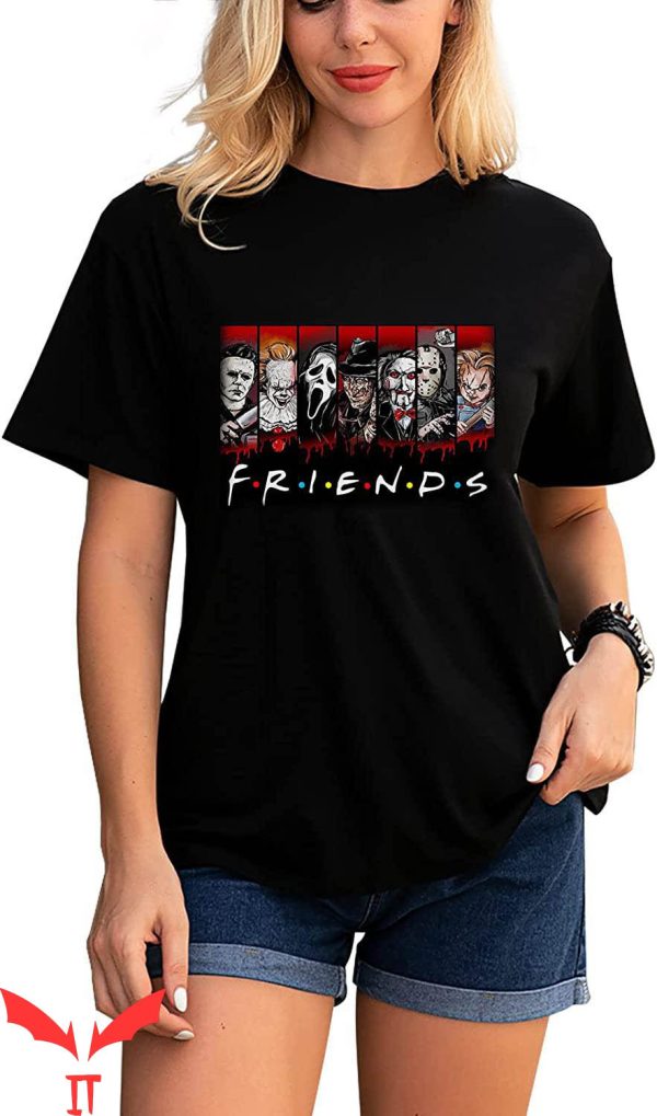 Pennywise Friends T-Shirt Horror Movies Face Characters