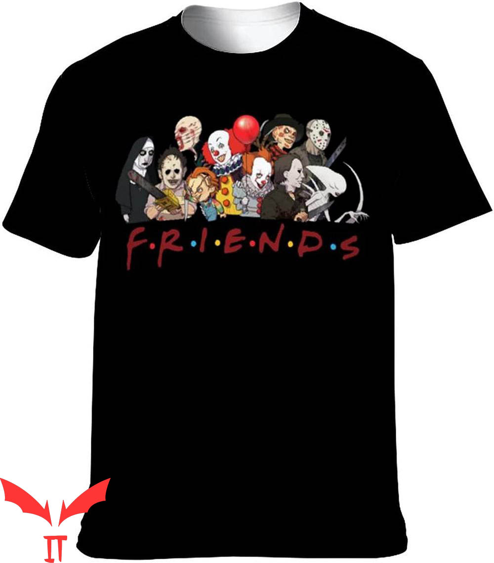 Pennywise Friends T-Shirt Horror Novelty IT The Movie