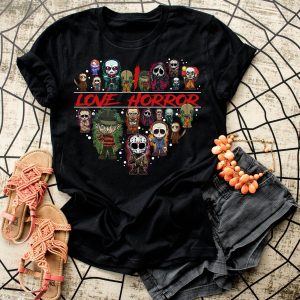 Pennywise Friends T-Shirt I Love Horror Scary IT The Movie