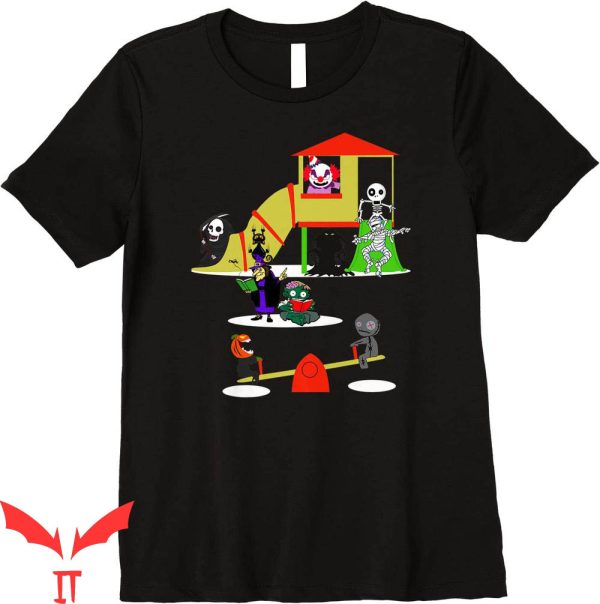 Pennywise Friends T-Shirt Icons Scary Playground IT Movie