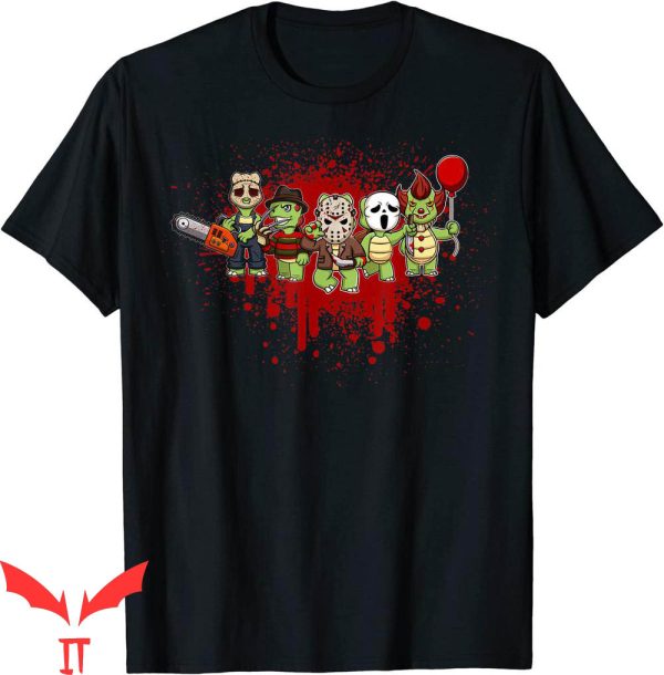 Pennywise Friends T-Shirt Little Horror Crew Turtle IT Movie