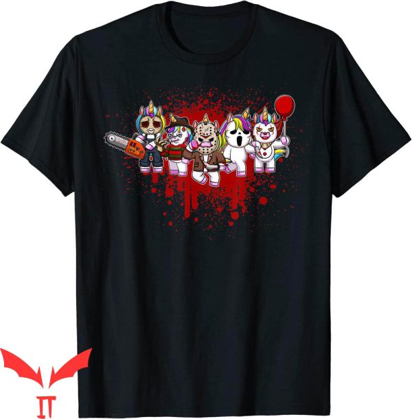 Pennywise Friends T-Shirt Little Horror Crew Unicorn IT