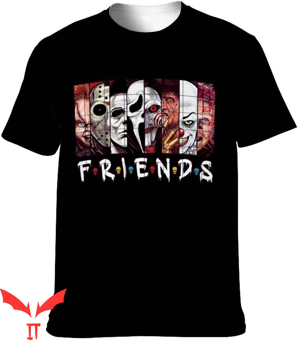 Pennywise Friends T-Shirt Scary Characters Horror Movies
