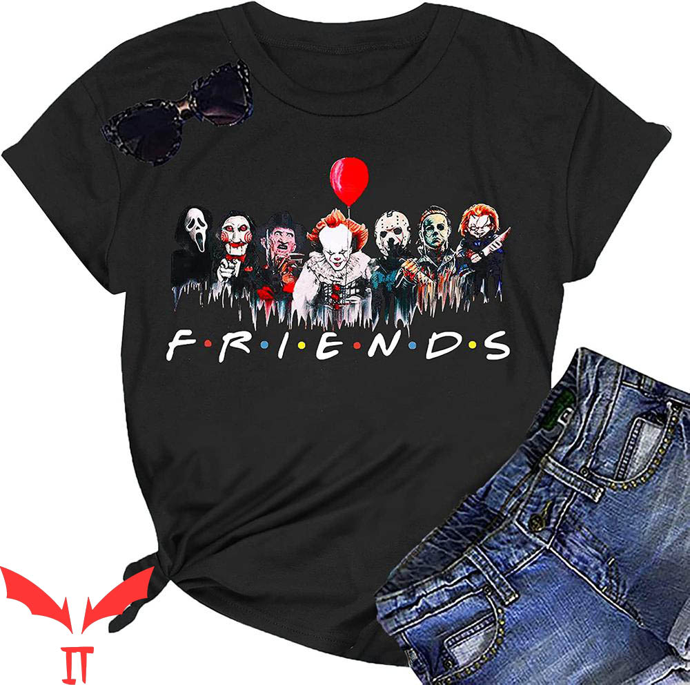 Pennywise Friends T-Shirt Scary Graphic Fall Tee Shirt IT