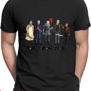 Pennywise Friends T-Shirt Scary Halloween IT The Movie