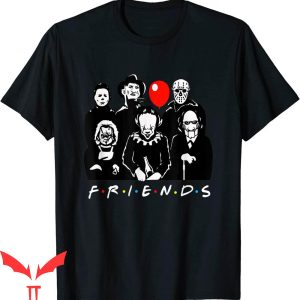 Pennywise Friends T-Shirt Scary Movie Character Funny Horror