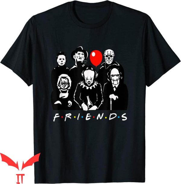 Pennywise Friends T-Shirt Scary Movie Character Funny Horror