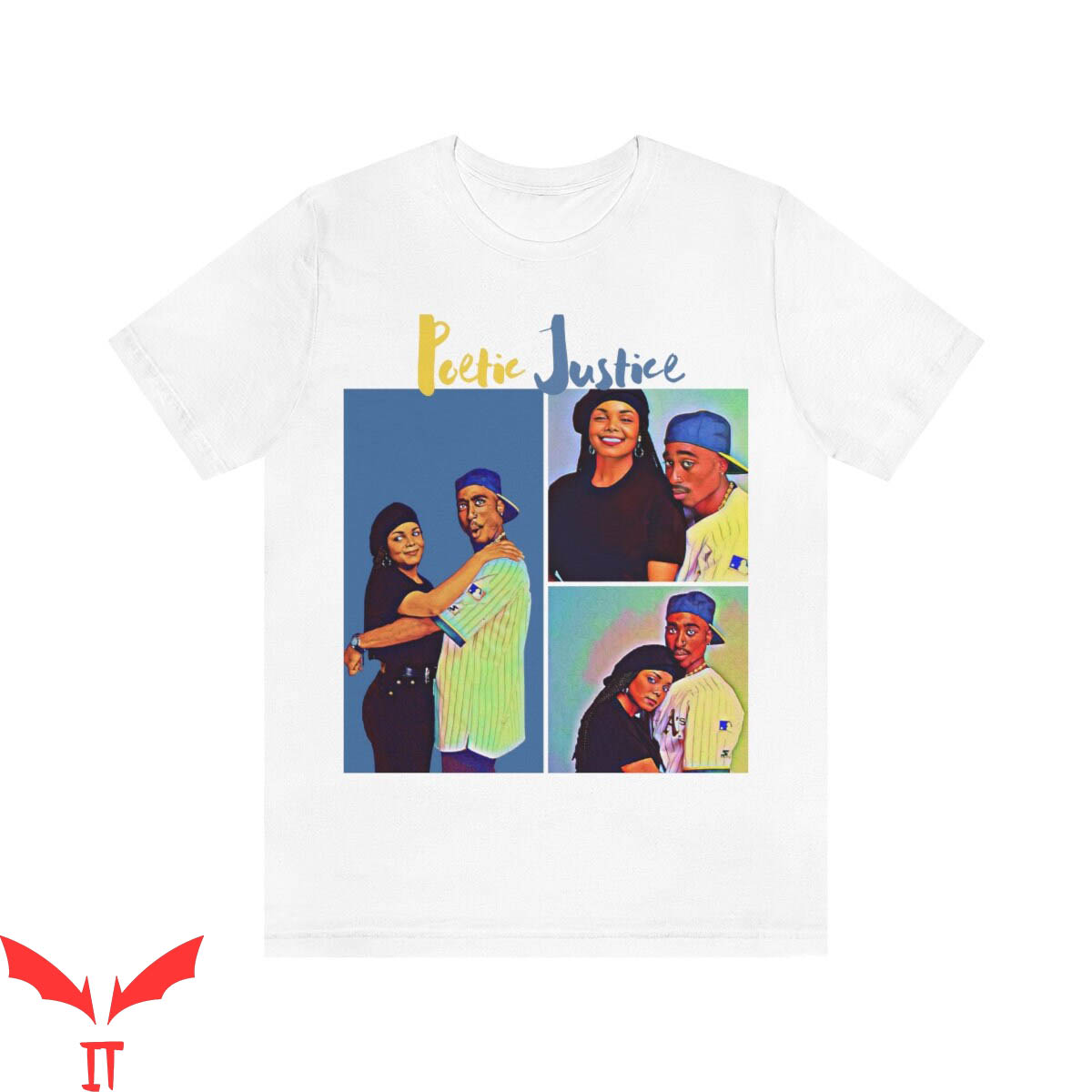 Poetic Justice Tupac T-Shirt 90's Vibes Love Film Graphic