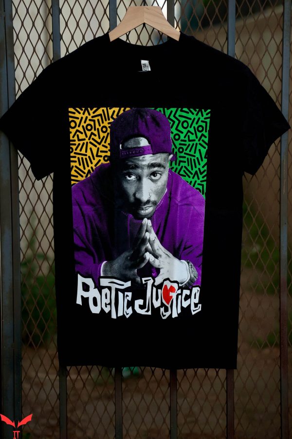 Poetic Justice Tupac T-Shirt Cool Scene Graphic Tee Shirt
