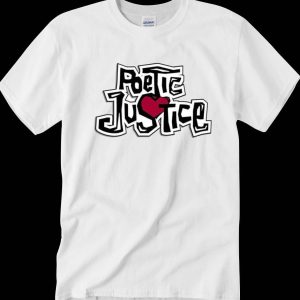 Poetic Justice Tupac T-Shirt Trendy Love Movie Graphic Tee