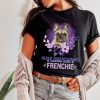 Purple Dog T-Shirt Frenchie Dog Mom Cool Design Trendy