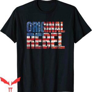 Rebel Flag T-Shirt Betsy Ross American Flag Original Vintage
