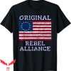 Rebel Flag T-Shirt Betsy Ross Rebel July 4th American Pride