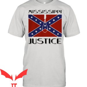 Rebel Flag T-Shirt Mississippi Justice Vintage Classic