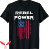 Rebel Flag T-Shirt Rebel Power American Flag Tee Shirt