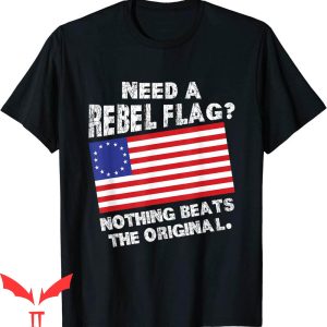 Rebel Flag T-Shirt The Original Rebel Colonial Flag T Shirt