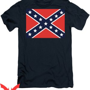 Rebel Flag T-Shirt Vintage Classic Cross Flag Tee Shirt