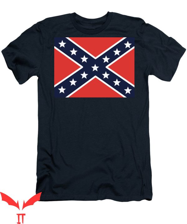 Rebel Flag T-Shirt Vintage Classic Cross Flag Tee Shirt