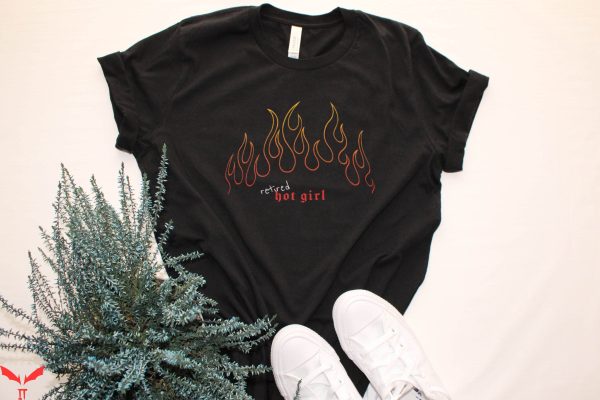 Retired Hot Girl T-Shirt Funny Meme Design Graphic Tee Shirt