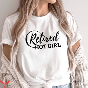 Retired Hot Girl T-Shirt Funny Silhouette Graphic Tee Shirt