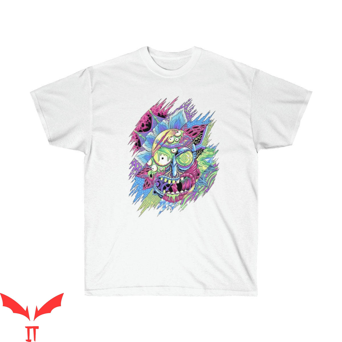 Rick And Morty Pennywise T-Shirt Funny Design IT The Movie