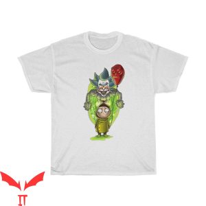 Rick And Morty Pennywise T-Shirt Halloween IT The Movie Tee