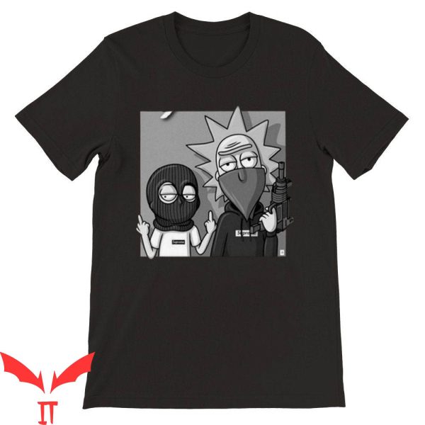 Rick And Morty Pussy Pounders T-Shirt Gangster Tee Shirt