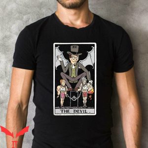 Rick And Morty Pussy Pounders T-Shirt The Devil Tarot Card