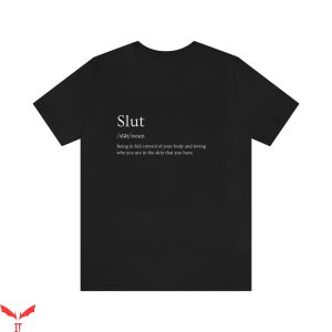 SL UT T-Shirt Slut Definition Funny Meme Graphic Tee Shirt