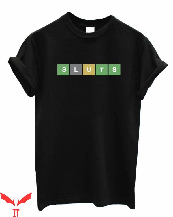 SL UT T-Shirt Sluts Wordle Funny Meme Graphic Tee Shirt